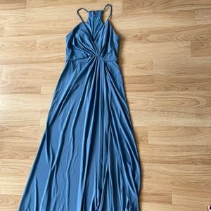 Bridesmaids dress - slate blue from David’s bridal